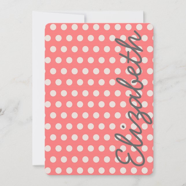 かわいい可愛ガーリーいバブルガムピンク水玉模様 (正面)