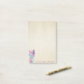 かわいい可愛スタイリッシュいパイナップル ポストイット (デスク上)