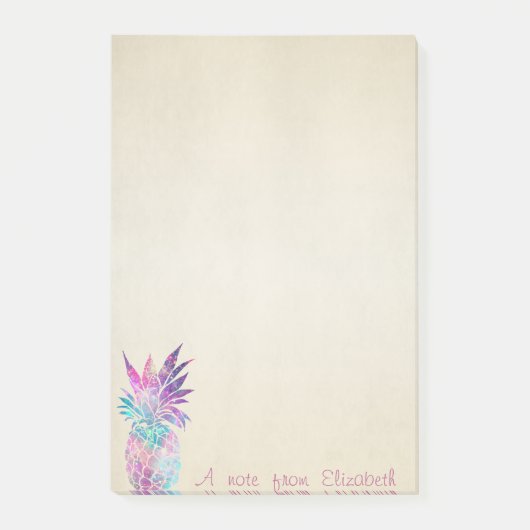 かわいい可愛スタイリッシュいパイナップル ポストイット (正面)