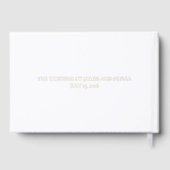 かわいい可愛結婚らしいハミングバードフォイルのゲストブック ゲストブック (裏面)