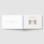 かわいい可愛結婚らしいハミングバードフォイルのゲストブック ゲストブック (全面)