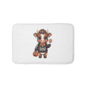 かわいい可笑しいハロウィンハイランドカウズ バスマット (正面)