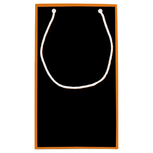 かわいい可笑しいハロウィーン黒猫 スモールペーパーバッグ (裏面)