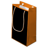 かわいい可笑しいハロウィーン黒猫 スモールペーパーバッグ (裏面アングル)