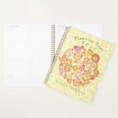 かわいい台所用品イエロー プランナー手帳 (ディスプレー)