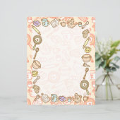 かわいい台所用品オレンジ色の紙シート (スタンド正面)