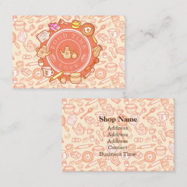 かわいい台所用品オレンジ 名刺