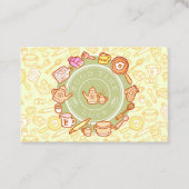 かわいい台所用品グリーン 名刺 (正面)