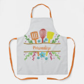 かわいい台所用品パーソナライズされた エプロン (正面)