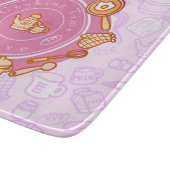 かわいい台所用品ピンク カッティングボード (角)