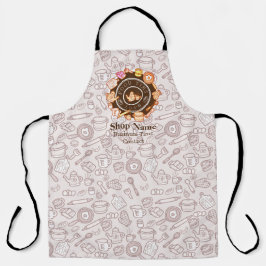 かわいい台所用品ブラウン エプロン