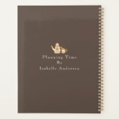 かわいい台所用品ブラウン プランナー手帳 (裏面)