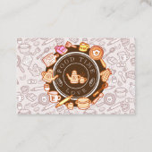 かわいい台所用品ブラウン 名刺 (正面)