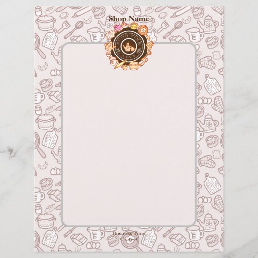 かわいい台所用品メニューブラウン (正面)