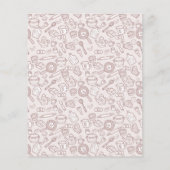 かわいい台所用品メニューブラウン チラシ (裏面)