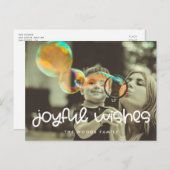 かわいい台本うれしそうな願い休日の写真 ポストカード (正面/裏面)