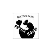 かわいい台本の漫画のチキンモノグラム卵スタンプ ラバースタンプ (インプリント)