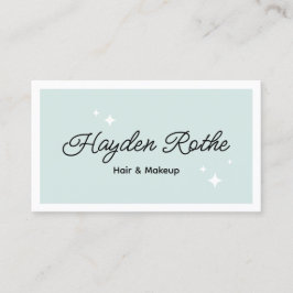 かわいい台本の髪と美しいサロン名刺 名刺