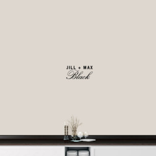 かわいい台本付き夫婦の名前X – スモールウォールデカール