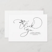 かわいい台本書道リトルボウありがとう (正面/裏面)