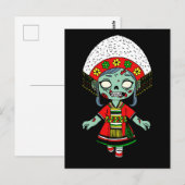 かわいい台湾人ゾンビ ポストカード (正面/裏面)