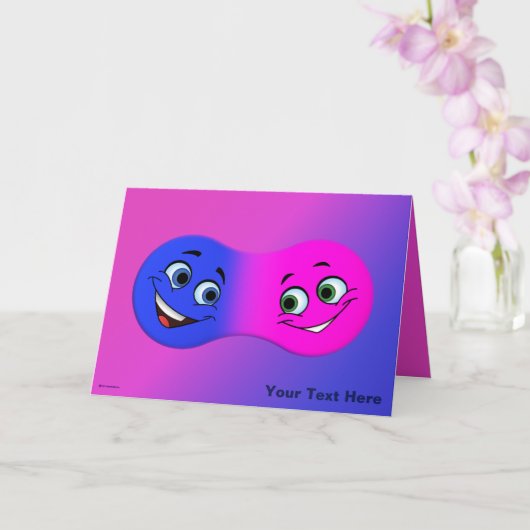 かわいい合併好き カード (蘭)