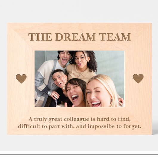 かわいい同僚引用文カスタムの木枠 レーザー彫刻フレーム