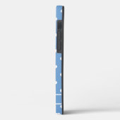 かわいい名パーソナライズされた前のハートパターン青 Case-Mate iPhoneケース (裏面 / 左)