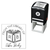 かわいい名前とイニシャル個人用ライブラリ蔵書票 セルフインキングスタンプ (インサイチュ)