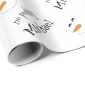 かわいい名前なしピーク雪だるま包装紙 ラッピングペーパー (ロールコーナー)