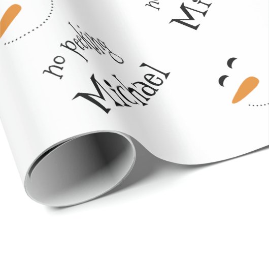 かわいい名前なしピーク雪だるま包装紙 ラッピングペーパー (ロールコーナー)