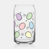 かわいい名前のパーソナライズ復活祭の卵パターン ガラス缶 (右)