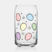 かわいい名前のパーソナライズ復活祭の卵パターン ガラス缶 (左)