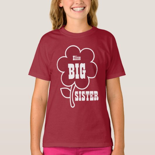 かわいい名前をカスタムするの姉のあずき色の花V05 Tシャツ (正面)