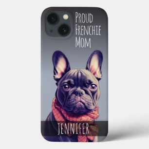 かわいい名前をカスタムするフランスのブルドッグ iPhone 13ケース