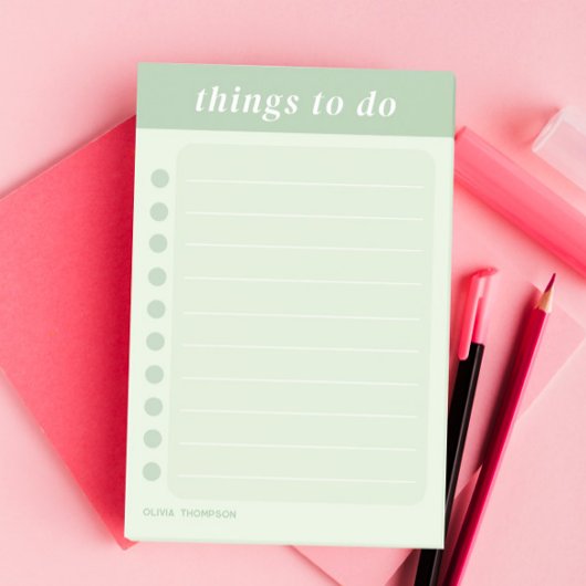 かわいい名前グリーンスクールデイリータスク ポストイット