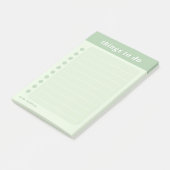 かわいい名前グリーンスクールデイリータスク ポストイット (アングル)