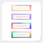 かわいい名前タグシール スクエアシール (正面)