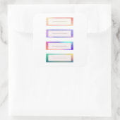 かわいい名前タグシール スクエアシール (バッグ)