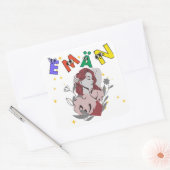 かわいい名前デザイン EMAN スクエアシール (封筒)