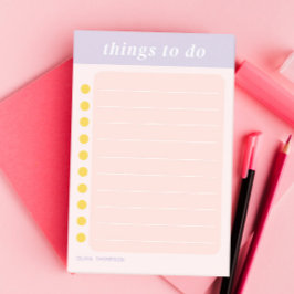 かわいい名前パープルスクールチェックリスト ポストイット