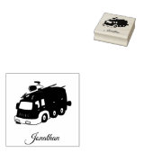 かわいい名前ファイアートラックカスタム ラバースタンプ (押印)