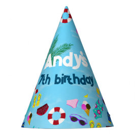 かわいい名前プール誕生日パーティー パーティーハット