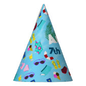 かわいい名前プール誕生日パーティー パーティーハット (左)