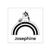 かわいい名前ユニコーンカスタム ラバースタンプ (インプリント)