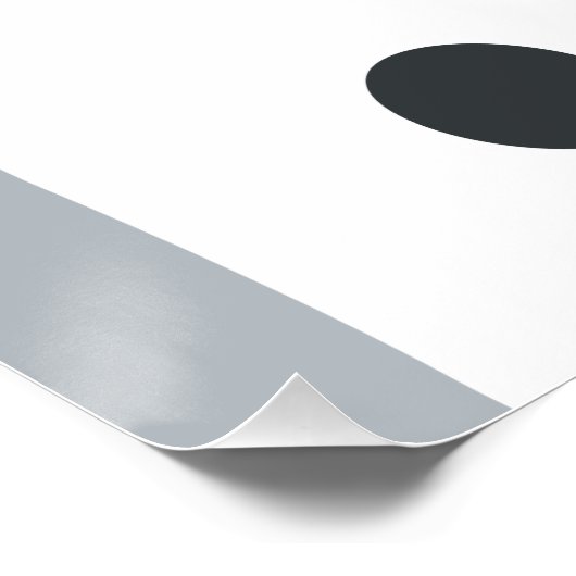 かわいい名前入りのポーラーベアのポスト ポスター (コーナー)