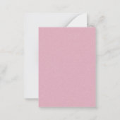 かわいい名門私立校風のパッチ写真バレンタイン ノートカード (裏面)