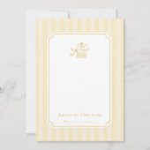 かわいい名門私立校風のベビーベビーカーアドバイスカード サンキューカード (正面)