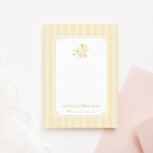 かわいい名門私立校風のベビーベビーカーアドバイスカード サンキューカード