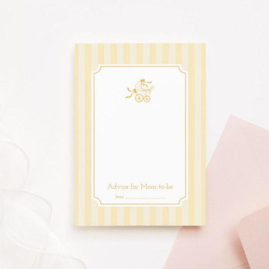 かわいい名門私立校風のベビーベビーカーアドバイスカード サンキューカード